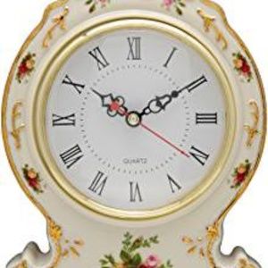 ROYAL ALBERT OLD COUNTRY ROSES VICTORIAN COUNTER CLOCK
